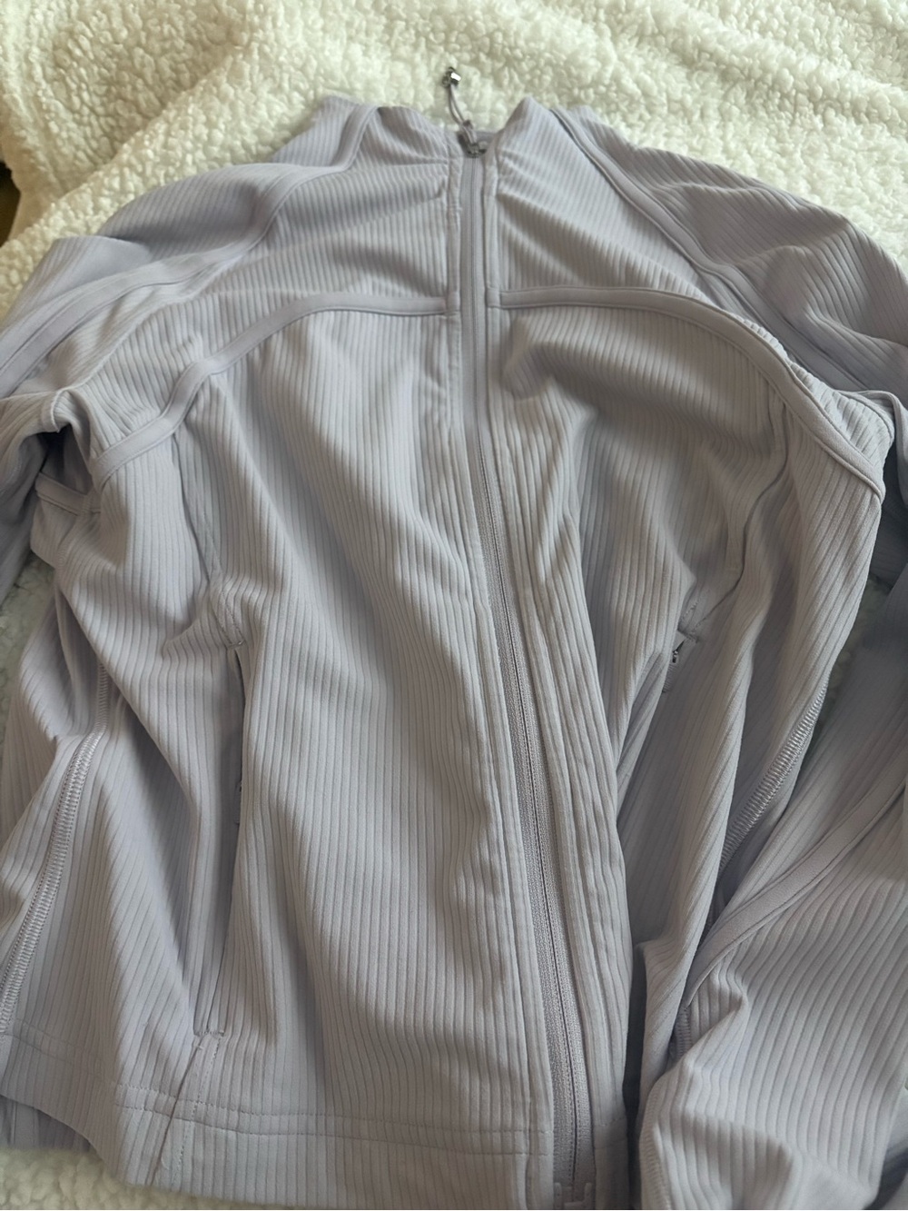 lululemon athletica Women's Ribbed Full-Zip Jacket - Light Lavender